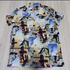 総柄 シャツ オシャレキッズ スケボー