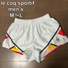 ルコックスポルティフ メンズ ショートパンツ 短パン サッカー 白赤黒黄 M〜L