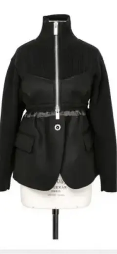 sacai 今期ニット×ウールジャケット