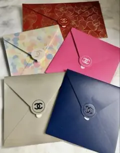 CHANEL♡ ノベルティ封筒メッセージカード付き 5枚セット