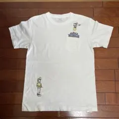 LEFT ALONE レフトアローン 刺繍 Tシャツ M 白