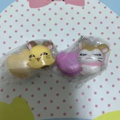 ちび丸ちゃん マフラーちゃん とっとこハム太郎 スイングマスコット ガチャガチャ