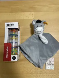 シュタイフ★Donkey 12cm(初期№タグ付)ベルベットのロバ/ドンキー驢馬 シュタイフ☆Donkey 12cm(初期№タグ付)ベルベットのロバ