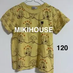 ミキハウスダブルB男児半袖Tシャツイカリ柄120イエロー