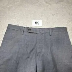 59 春夏　極美品　インコテックス　スラックス　42 XS グレー