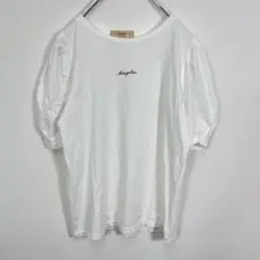 マーリエパーエフデ　半袖Tシャツ　英字ロゴ　ホワイト　サイズ7
