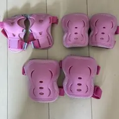 子供用 膝と肘のプロテクター ピンク