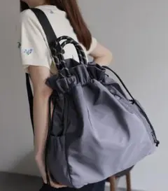 【新品】sakishimatokyo 3way ユーティリティバッグ　グレー