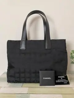 美品 シャネル トートバッグ ニュートラベルライン トート MM CHANEL