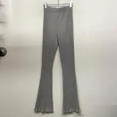 wc ダブルシー コットン フレア リブパンツ