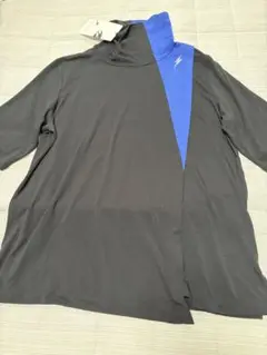 新品タグ付きSUPER LADYハイネックTシャツ 黒・青LLサイズ