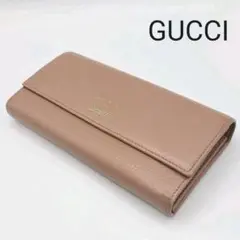 グッチ 376186 レザー フローラ 長財布