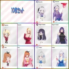 【新品・未使用】放置少女 GIGO SNS風 クリアカード フルコンプ １０枚組