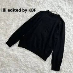 【illi edited by KBF】長袖ニット　ブラック　S 無地　　秋冬