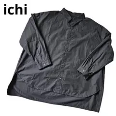 美品❣️ichi イチ シャツ ブラウス 長袖 オーバーサイズ ブラック