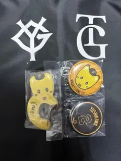 エニマイくじ ジャイアンツ ナオキツネ アクリルカラビナ 缶バッジ