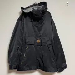 PELLE PELLE ペレペレ　アノラックパーカー　プルオーバー　ブラック　L