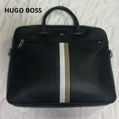 【定価6.2万•極上】ヒューゴボス 2way レザーブリーフケース ビジネスA4 Yahoo!オークション - 未使用級/現行タグ ヒューゴボス 2way