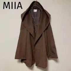 「a15」MIIA アウター コート ブラウン シンプル 高級感 上品 かわいい
