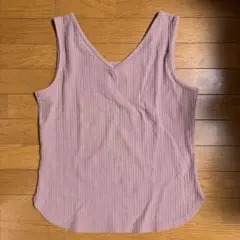 【美品】GU タンクトップ　ピンク　XLサイズ