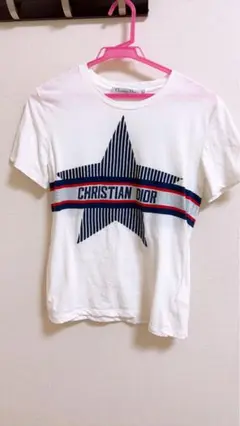 極美品　クリスチャンディオール　Tシャツ　シグネチャーバンドロゴ　白　サイズXS 美品 クリスチャンディオール Tシャツ シグネチャーバンドロゴ