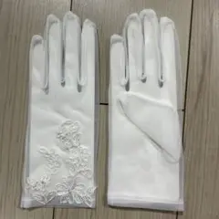 ウェディンググローブと短いベールセット