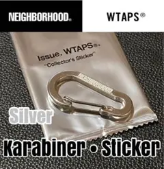 NBHD Karabiner・WTAPS Sticker ■週末限定Silver