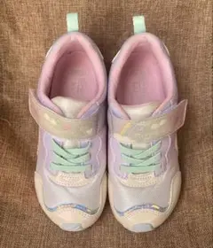 moonstar キッズシューズ パープル/ピンク 18.5cm 美品