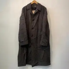 ハリスツイード Harris Tweed ビンテージ チェスターコート L程