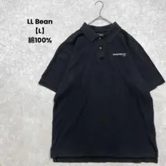 LL Bean 半袖ポロシャツ　黒【L】シンプル　カジュアル　綿100% ゴルフ