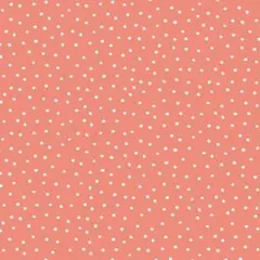 ロラライハリス生地　Dinky Dots オレンジ(白つぶ)110×45