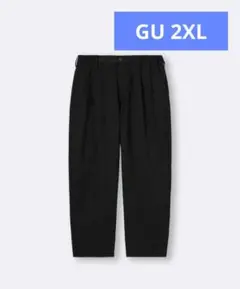 GU チノキャロットパンツ+OS 黒 ワークパンツ 2XL