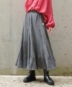 大きいサイズ 5 新品 黒エスカルゴスカート アズノウアズオオラカ