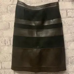 LOEWE ロエベ スエード レザー スカート