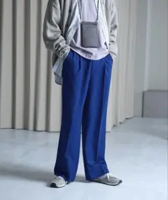 EMMA CLOTHES COLLECTION ワイドスラックス パンツ ブルー