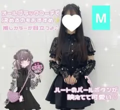 量産型 地雷系 推し活 アーム付きリボンブラウス ブラック M