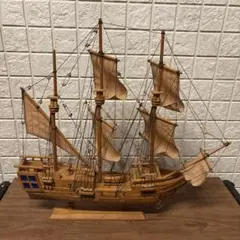 帆船模型　砲台　海　戦艦　船舶模型　碇　オブジェ　インテリア
