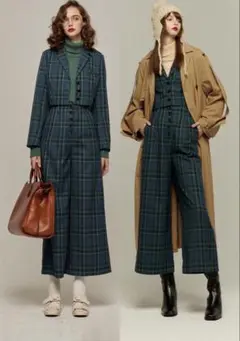 トゥエンティーズ tnewties ＜ポールと道でばったり遭遇＞パンツ Shopping at the supermarket with Jenny》Plaid denim Pants