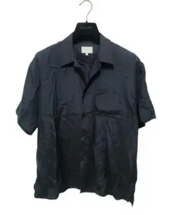 UNDÉCORATED シルク混 半袖シャツ M ブラック系