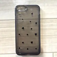 ハート模様クリアiPhone7.8.SE2ケース