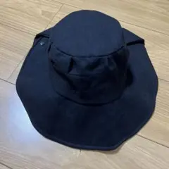 レディース ハット　黒のアウトドアハット
