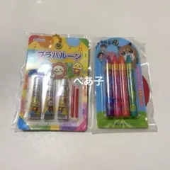 TAITO限定 プラバルーン 4本チョコえんぴつ ミニチュアキーホルダー