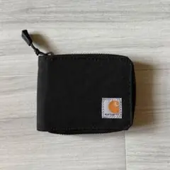 Carhartt 二つ折り 財布ラウンドジップ ミニ ブラック