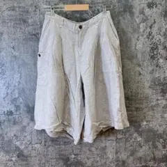 ✨LEPSIM✨レプシィム♡ハーフパンツ♡麻♡レーヨン♡ストライプ♡グレー(F)