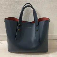 CHARLES u0026 KEITH トートバッグ Teal