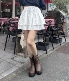 mline ティアードフリルスカート