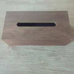 木製ティッシュボックス ブラウン