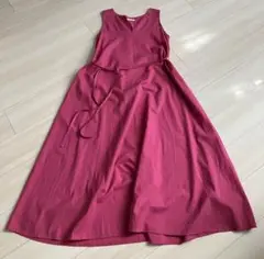 FREAK’S STORE コットン　ノースリーブ　ワンピース　ピンク