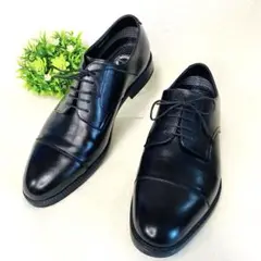 極美品　ストレートチップ【外羽根式】防水　全天候対応　黒　26 シューズ