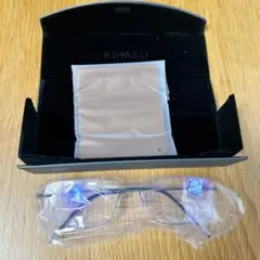 【未使用品・美品】老眼鏡 +3.50 ブルーライトカット ケース付 軽量